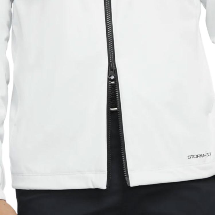 Nike Solid Color Casual Stand Collar Jacket Men Outerwear White DA2868-025