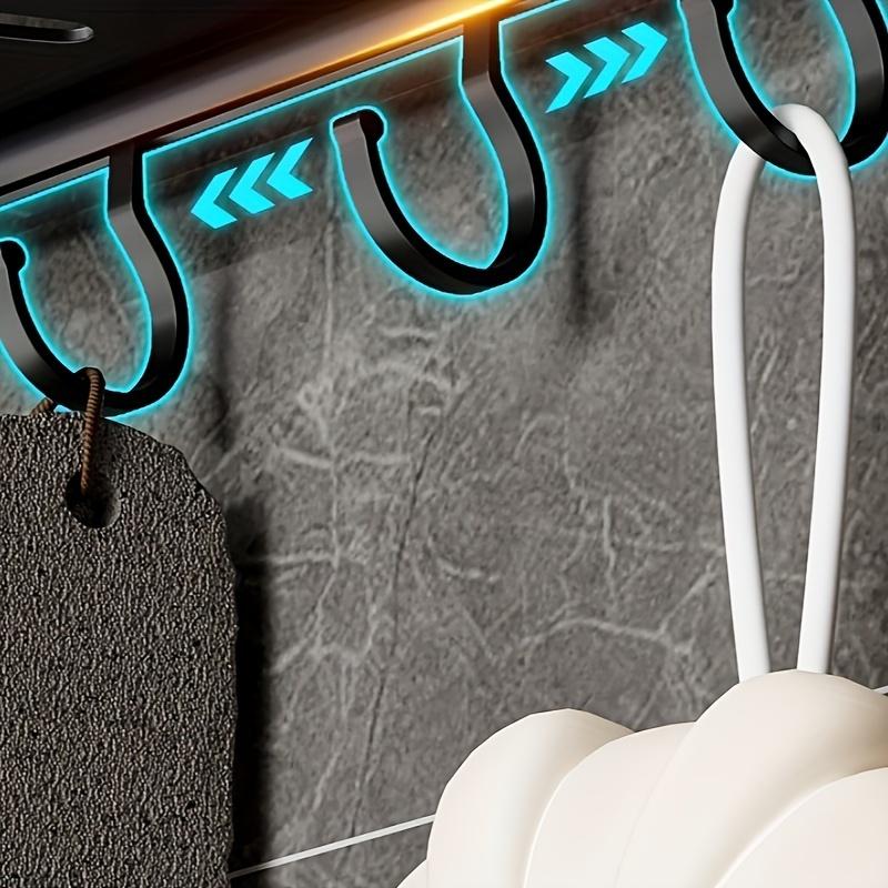 1 buc. Organizator de baie montat pe perete, raft suspendat pentru baie, raft pentru baie cu 2 niveluri, organizator cosmetic, organizator de suport pentru gel de dus cu sampon