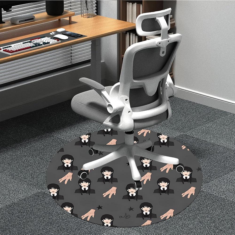 

1pc Wednesday AddamsChair Carpet for Office, Non-slip, Soft and Durable Office Rug, Perfect for Office yy250925216 80cm by 80cm