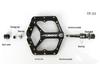 Carbon Guest CNC Colorful Aluminum Bike Pedals with Bearing Axle for Mountain and Off-Road Biking