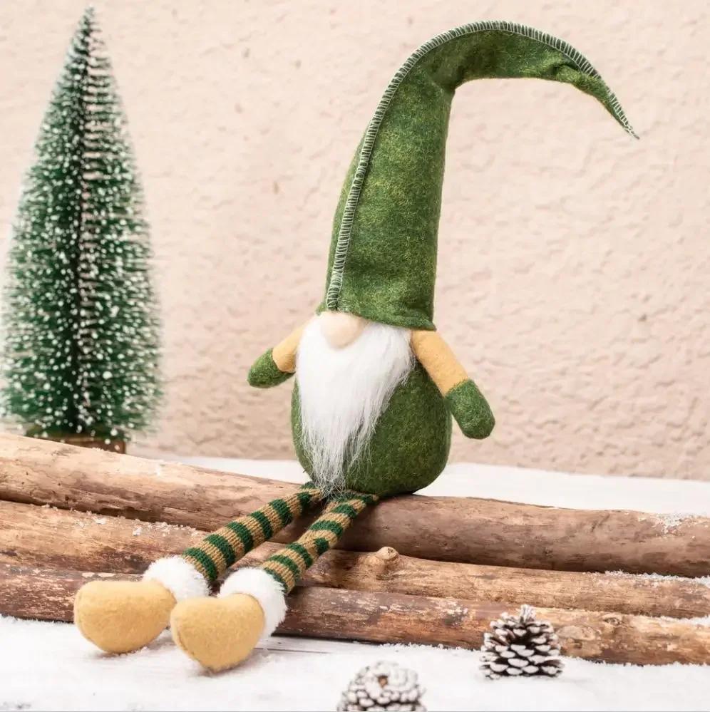 

Рождественский гном ручной работы, рождественское украшение, безликая кукла, статуэтка, детский креативный подарок, кукла Санта-Клауса, эльф, рождественская плюшевая игрушка