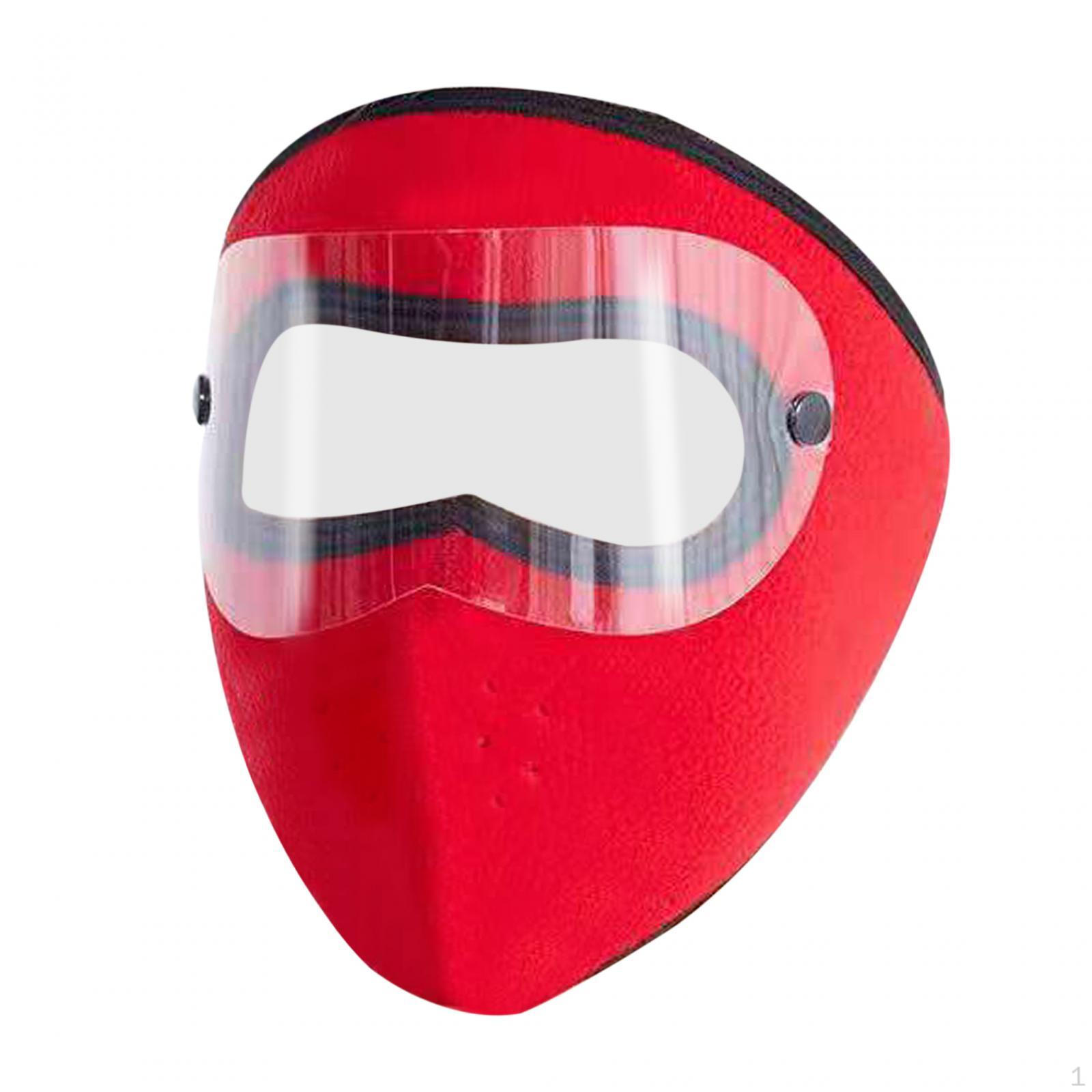 

Лучшая зимняя защита лица для женщин — ветрозащита и уют красный