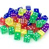 12Pcs 16Mm Transparent Dice For Board Games For Adullts Kids Acrylic Cubes Party Leisure Toys Juegos De Mesa Divertidos