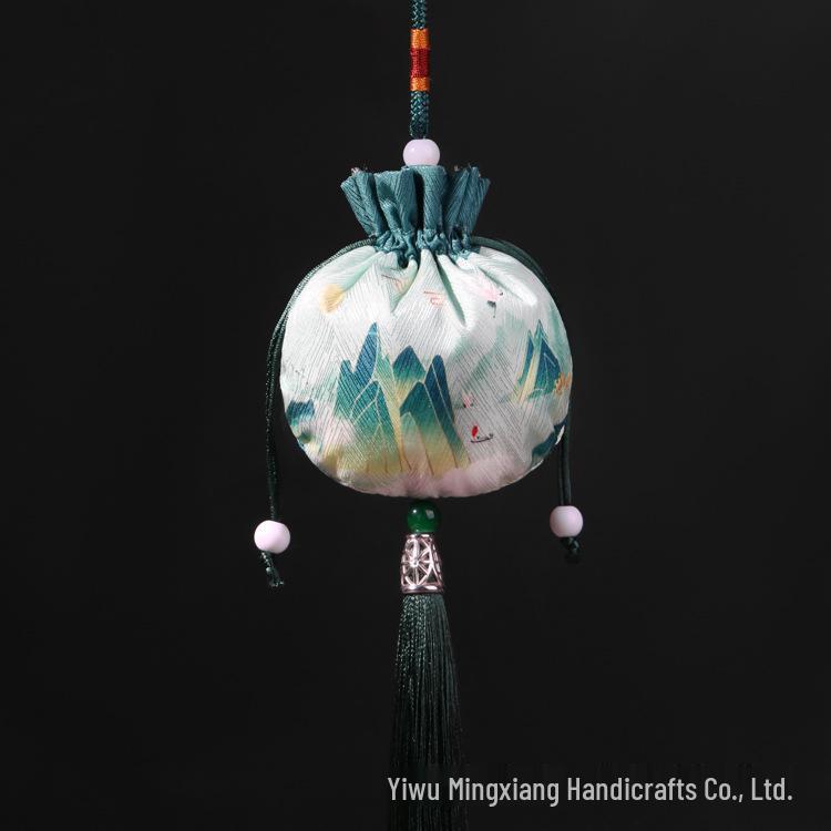 Chinese Mugwort Sachet: Traditional Herbal Mosquito Repellent Car Ornament - Dragon Boat Festival Pendant