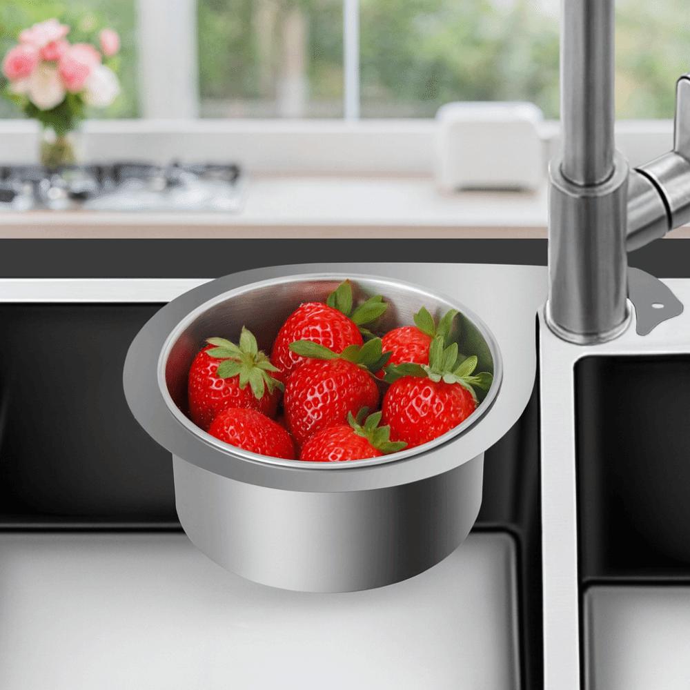 Hanging Sink Strainer Dry Wet Separation Fruit Vegetable Drainer Sink Drain Filter  Kitchen