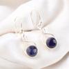 Natural Sodalite Gemstone Handmade 925 Sterling Silver Drop & Dangle Earrings CE-15-31