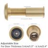 Solid Brass 2pcs 16mm Door Peephole Viewer 200 Degree Wide Angle HD Optical Glass Lens Heavy Duty Universal for 40 to 60mm Thickness Home Office Hotel