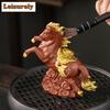 Purple Clay Ingot Fortune Horse Tea Pet Retro Flowerpot Landscaping Tea Figurine Play Toys Tea Statue Ornaments Workmanship Gift