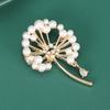 Dandelion Pins For Women Pearl Plant Brooches Banquet Party Backpack Gifts Jewelry Accessories