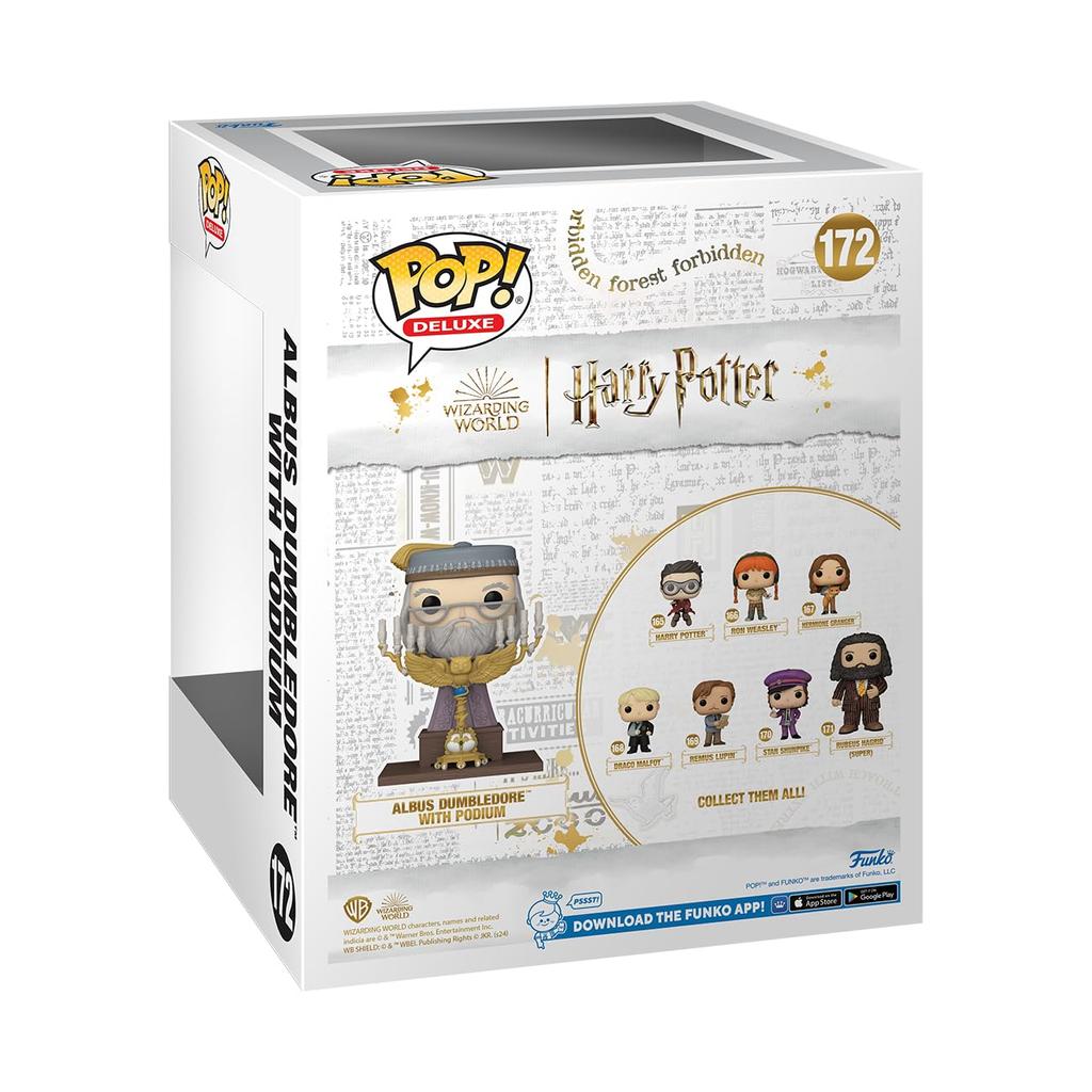 Harry Potter and the Prisoner of Azkaban Dumbledore Podium Dumbledore Figure Funko Deluxe Harry Potter Prisoner of Azkaban Funko w/Podium POP!