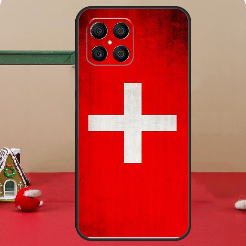 Switzerland Swiss Flag Case For Honor Magic 8 5 6 7 Lite Honor 400 Pro 200 70 90 X8c X8b X9a X9b X9c X9d Win Cover