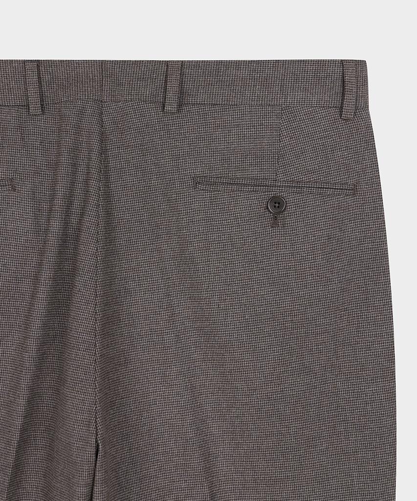 BROOKS BROTHERS Classic Fit Flannel Houndstooth Trousers (Beige) (Bbptmf4724Zef)