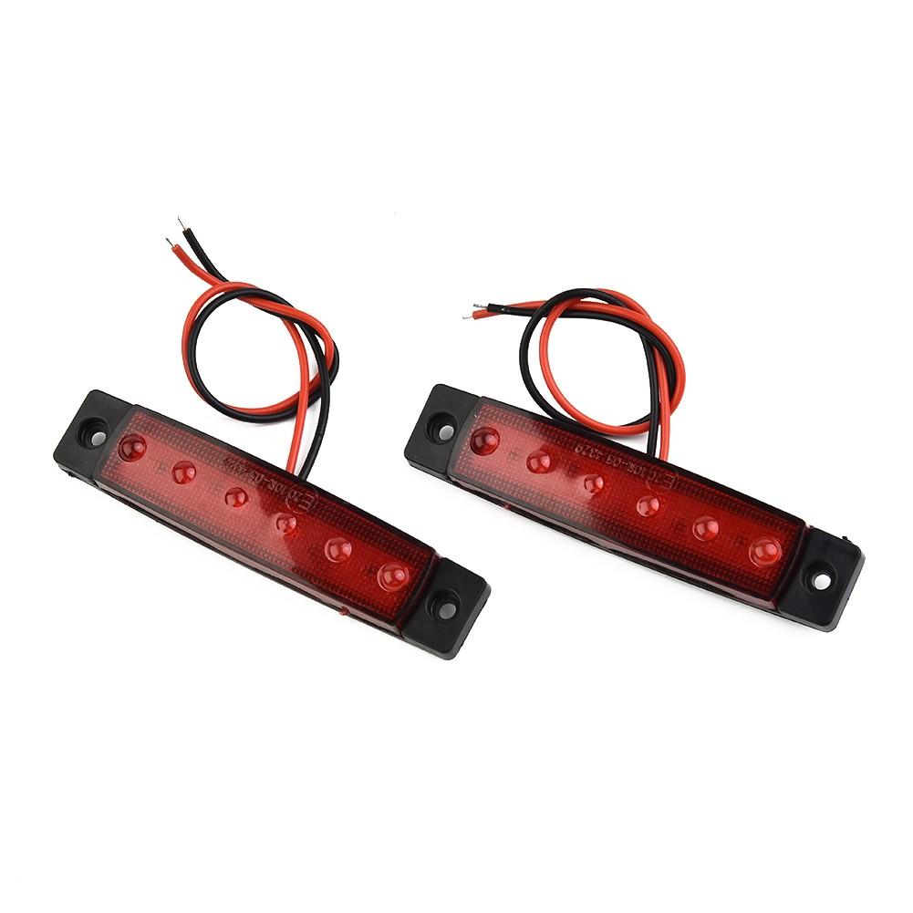 Stop 2x For Truck Safe~ Trailer Light Tail Brake 8.3" Sealed Rv Red Bar Turn