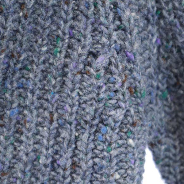 Woolrich 70s White Tag Vintage Long Sleeve Knit Bluish Crew Neck Sweater Men's Used