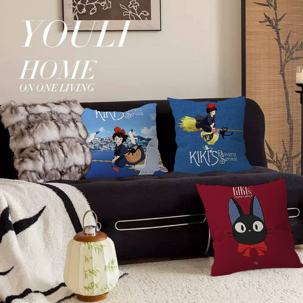 Anime K-Kikis D-Delivery service Personalized Pillow Dust Cover Bedroom Kids Party Decoration Pillowcase Birthday Children Gift