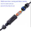 IP68 Cable CTRICALVER Extension Electrical Cable Connector Cable Diameter 6 2 Waterproof Electrical Inline Cable with Terminal Block Connector,
