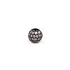 10mm Micro-Paved Zircon Copper Beads for DIY Jewelry - Black and White Round Ball Accessories