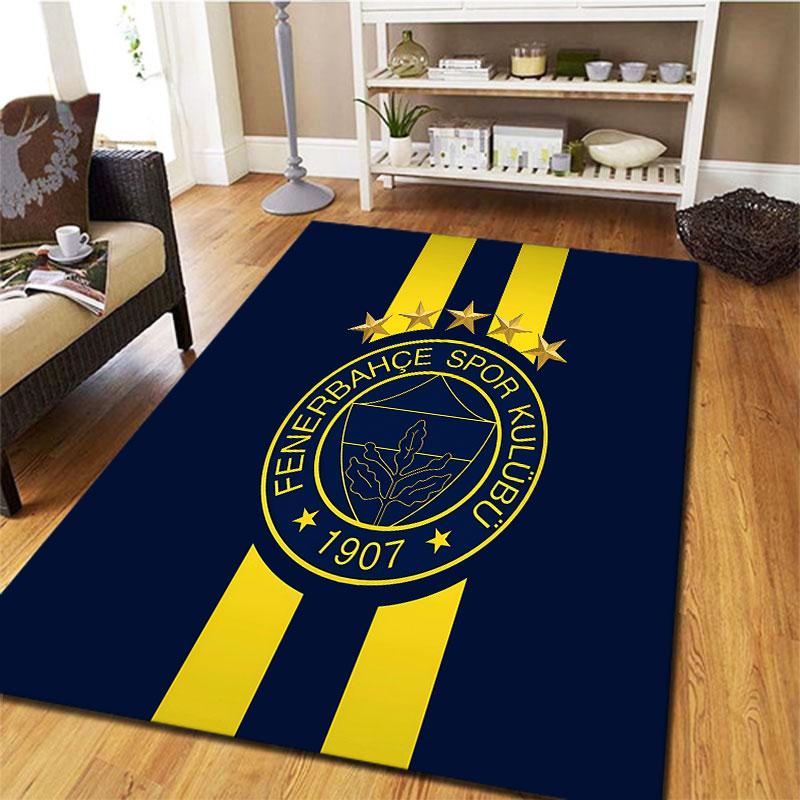 Fenerbahçe Sports Club Carpet Rug for Living Room Bedroom Home Sofa Decoration,Kids play Non-slip Floor Mat