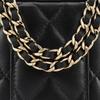 Chanel 21K Black Quilted Sheepskin Shiny Light Gold Buckle Zipper Box Shoulder Crossbody Women Bag
