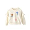 Girls' Sweatshirt Autumn and Winter New Style Good-Looking European and American Children's Long-Sleeved Base Shirt Cute Top for Little Girls