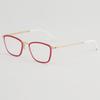 New Men's Square Titanium Screwless Glasses Frame Women Fashion Ultralight Brand Designer Eyewear Handmade Eyeglasses Spectacles