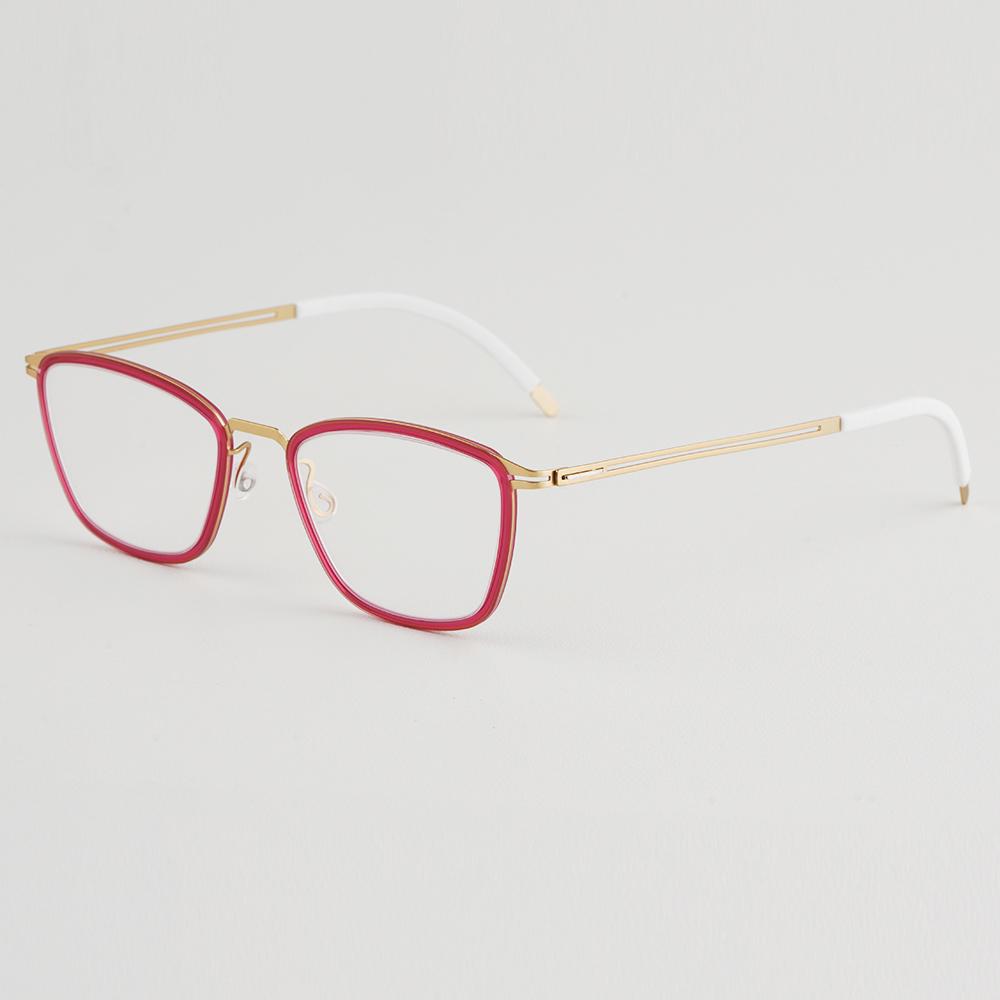 New Men's Square Titanium Screwless Glasses Frame Women Fashion Ultralight Brand Designer Eyewear Handmade Eyeglasses Spectacles