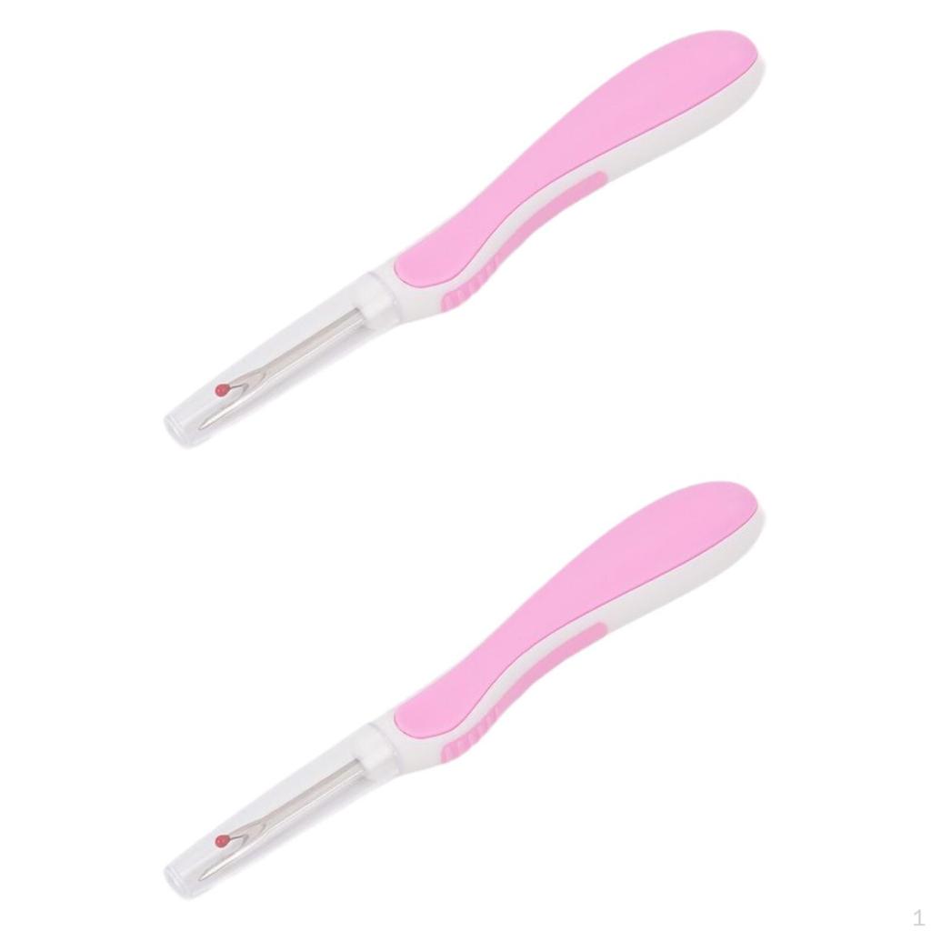 2 Pieces Seam Ripper Multiuse Remover Manual Stitch Rippers for Cross Crochet