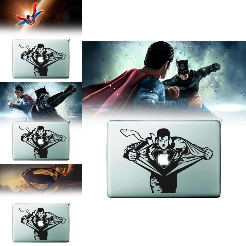 Superman Apple Air Pro 11 12 13 Sticker Black Partial Wrap Creative Accessory
