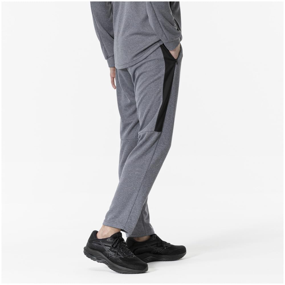 Mizuno Training Wear Soft Knit Pants 32MDA001 Charcoal Size S Heather,