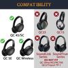SOULWIT Ear Pads for Bose (QC45/QC SE/QC Wireless) Headsets - Black