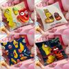 L-Larva Funny Cushion Cover Pattern Printed Pillowcase for Living Room Sofa Cushion Cover & Bedroom Decor