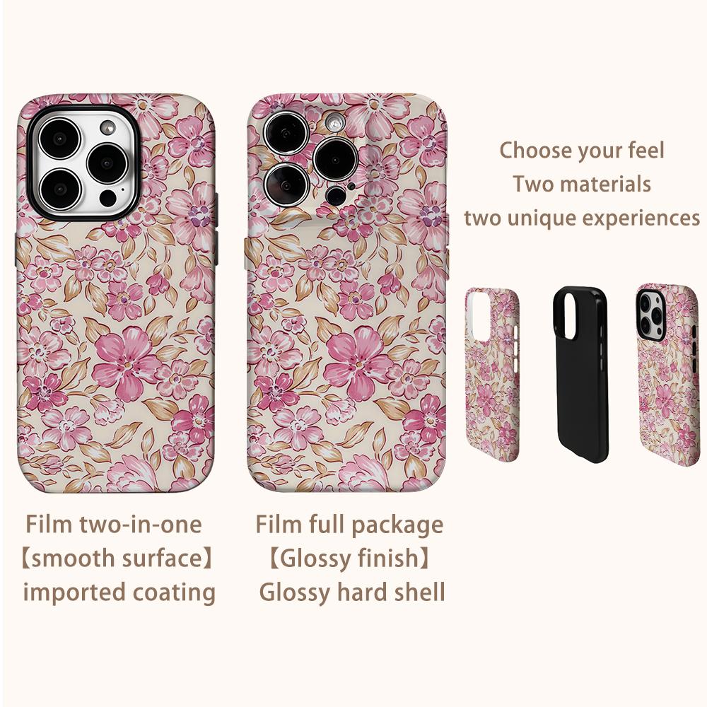 MARGO FLORAL Phone Case for IPhone 16 15 14 13 12 11 X XS XR XSMAX 7 8 Pro Max Plus Double-layer Back Cover