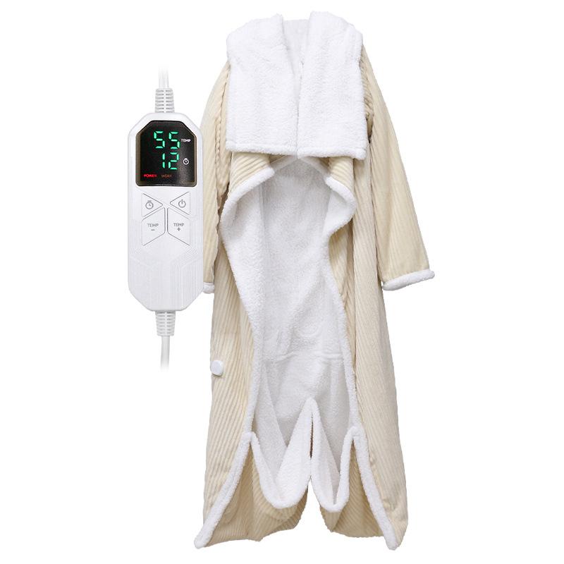 

Электрическое одеяло-накидка с подогревом, 6 режимов нагрева, карманы для ног и рукава для использования на диване, кровати, быстрое нагревание, автоматическое отключение, для дома, офиса US