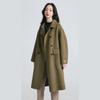 FengXun Elegant Wool Blend Mid-Length Coat
