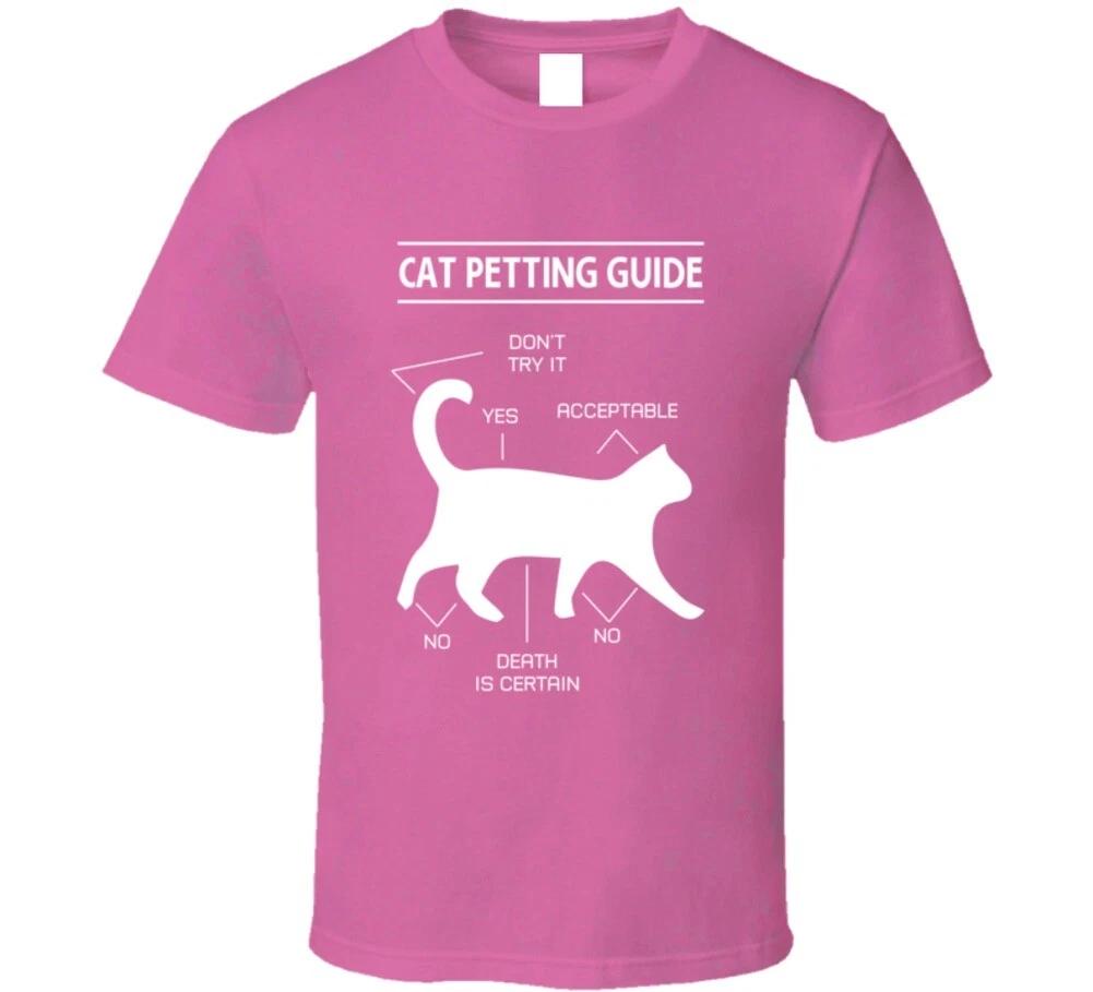Cat Petting Guide Funny Feline Rescue Gift T Shirt S