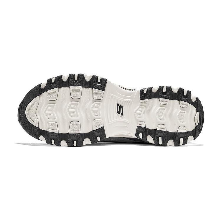 Skechers D'LITES 1.0 Slip-ins Men Black White Grey Low Top Dad Shoes 232422-BKNT