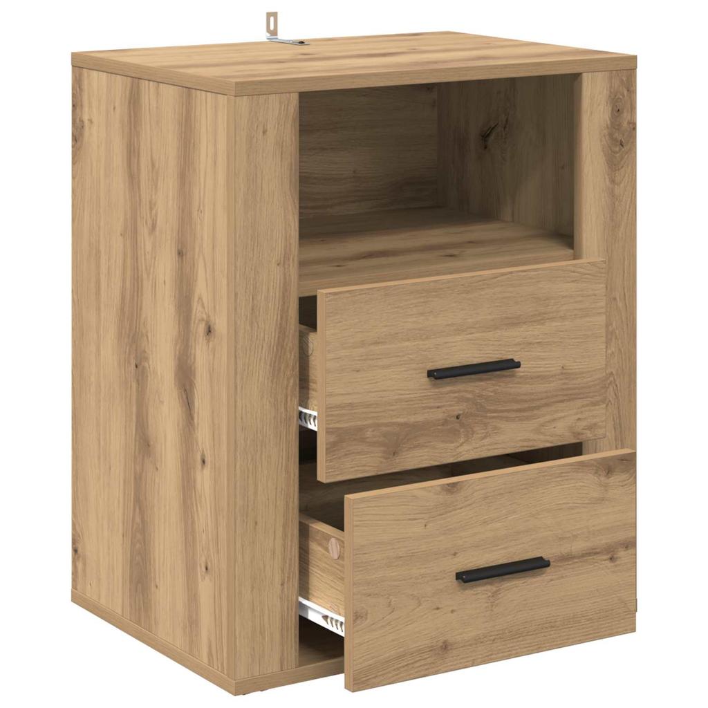 Nightstand Artisan Oak 35 X 50 X 60 Cm Engineered Wood