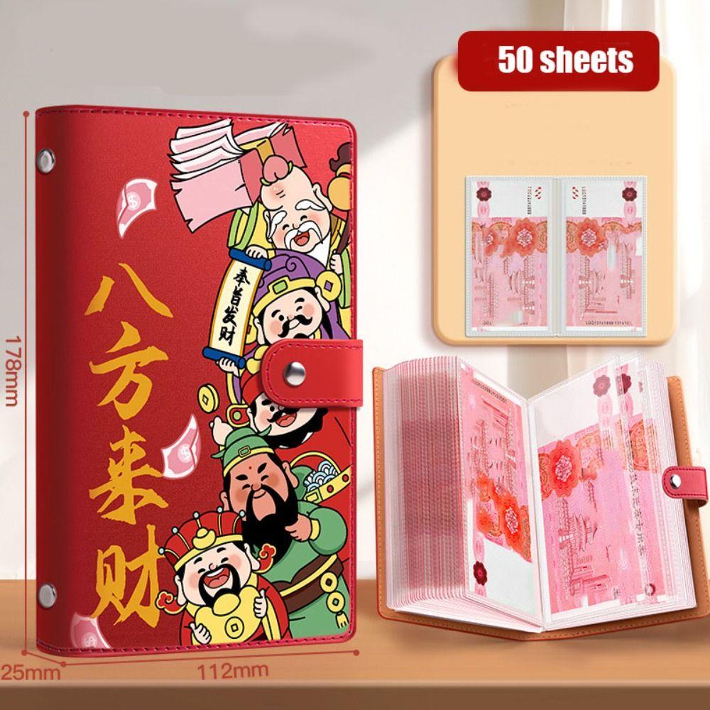 Good Luck Saving Money Binder PU Leather Planner Organizer Budget Binder  New Year's Gift