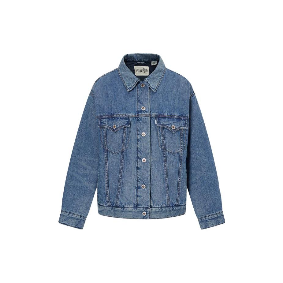

Levis Fashion Versatile Толстая куртка с длинным рукавом Женские куртки Синий A7768-0000 S