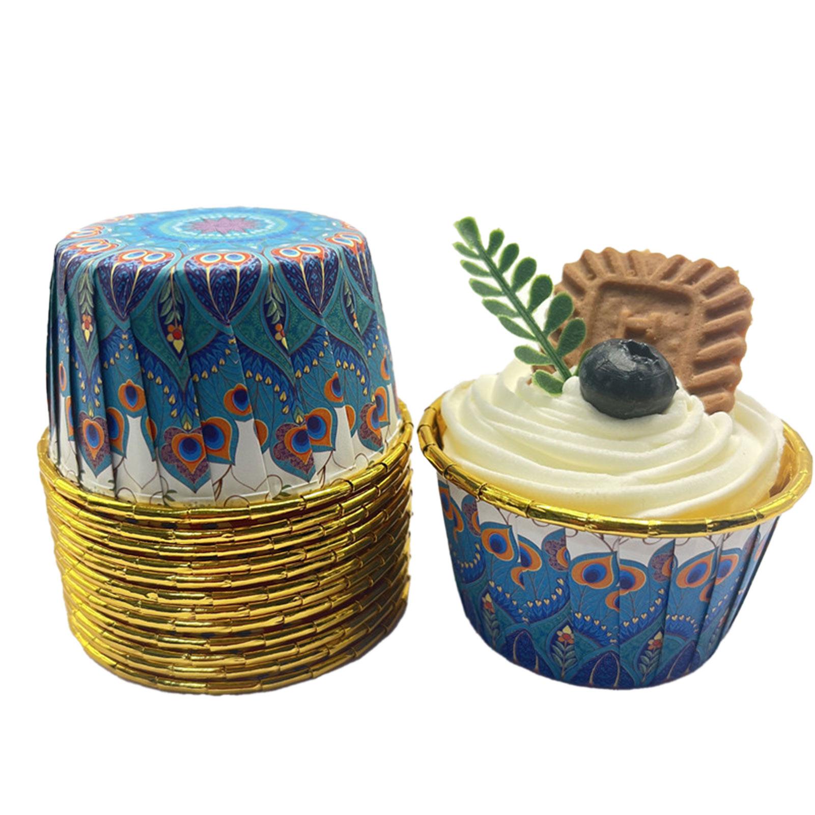 

50 шт. формочек для кексов из алюминиевой фольги, термостойкие одноразовые формочки для торта для свадебной вечеринки, аксессуары для выпечки десертов