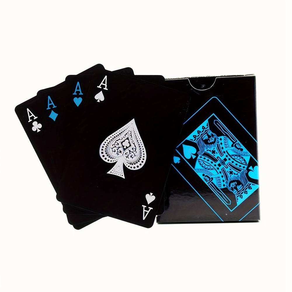2pcs/set Waterproof Red and Blue Poker Board Game Cards PVC Flexible Classic Magic Trick Cards Standard Deck of Playing Cards