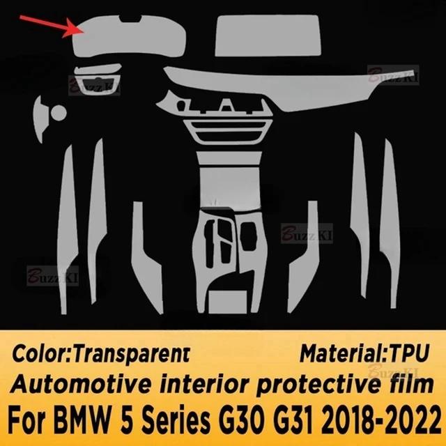 For BMW 5 Series G30 G31 2018- Car Center Console Dashboard Navigation TPU Anti-scratch Transparent Protect Repair Car Film
