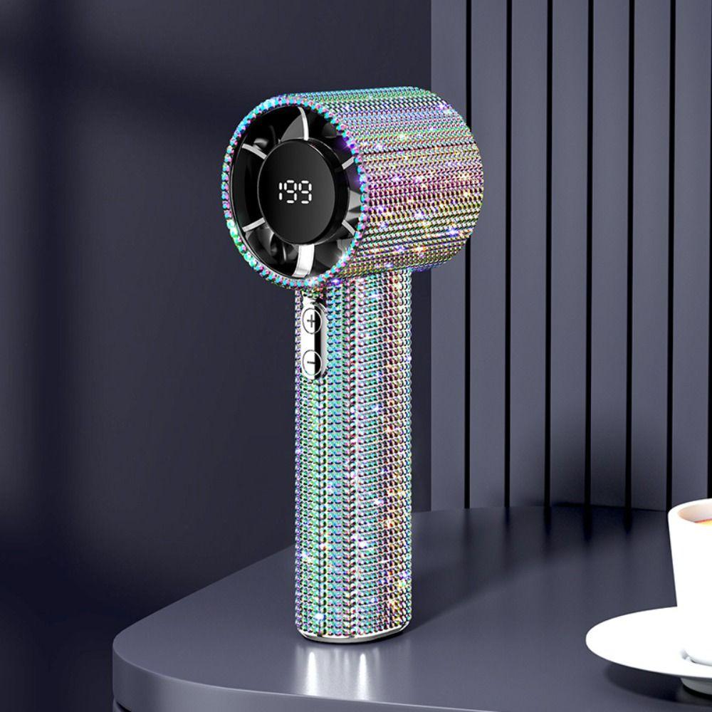 Small Size Handheld Personal Fan Cute Design LED Personal Fan Mini Portable Fan Portable Use