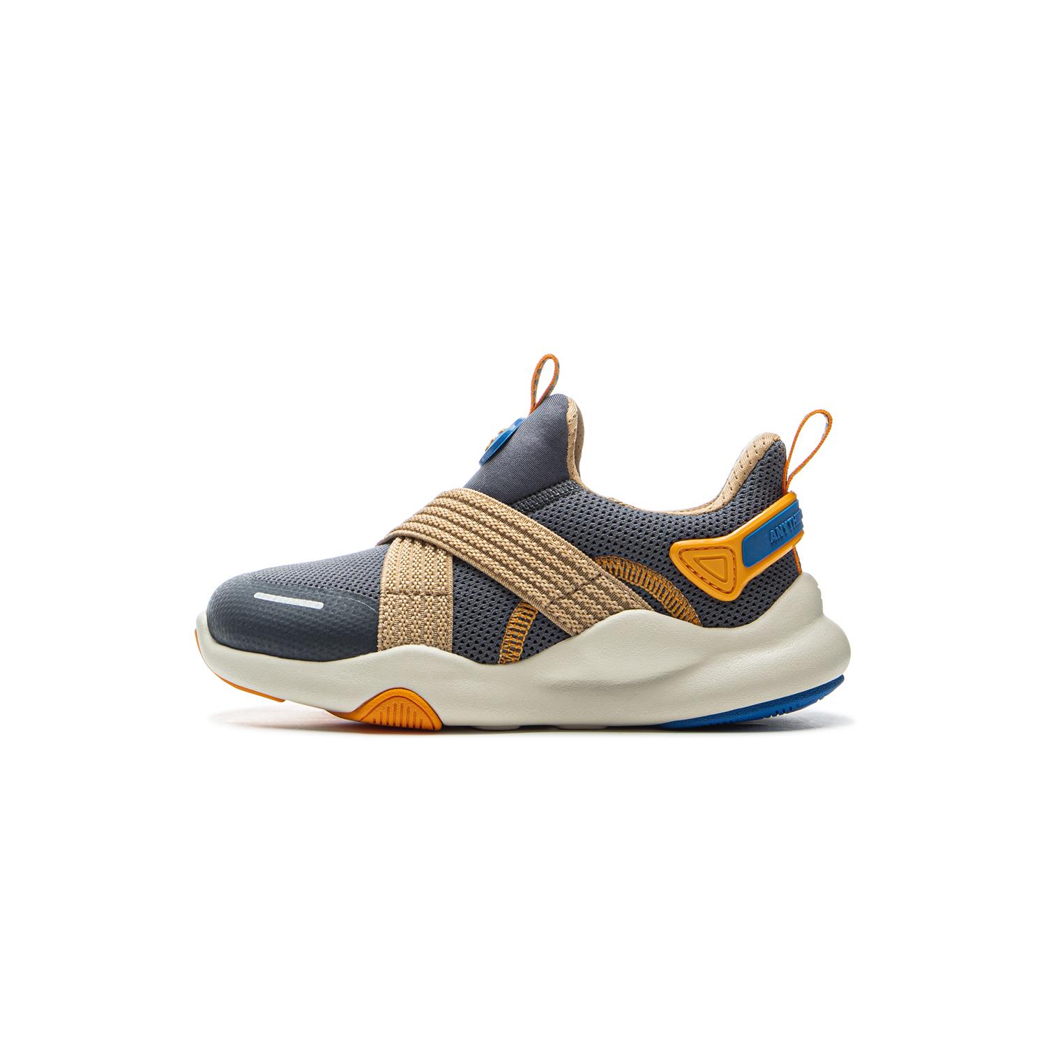 

Li Ning Детская спортивная серия лайфстайл Модные амортизирующие кроссовки с низким верхом для повседневной носки Детские кроссовки Холодный песок-Черный YKNU120-5 25