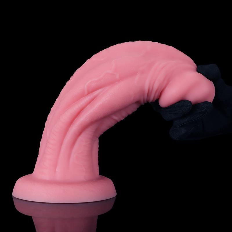 Large Muscle Texture Realistic Dildo - Eggless Design for Female Masturbation & Male Anal Play