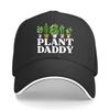 UnisexS Vintage Plant Daddy Adjustable Hat with Potted Plant Design PLANT DADDY Text Distresse Sandwich Baseball Cap