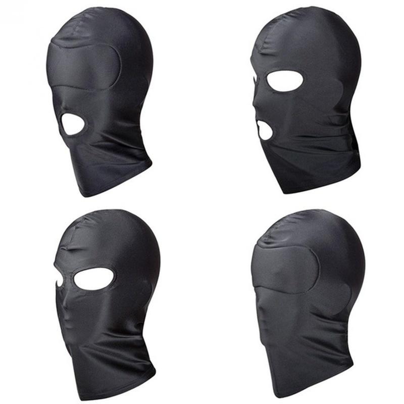 Ny Mote Åpen Munn Øye Bondage Maske Voksenspill Leker Fest Cosplay Hodeplagg