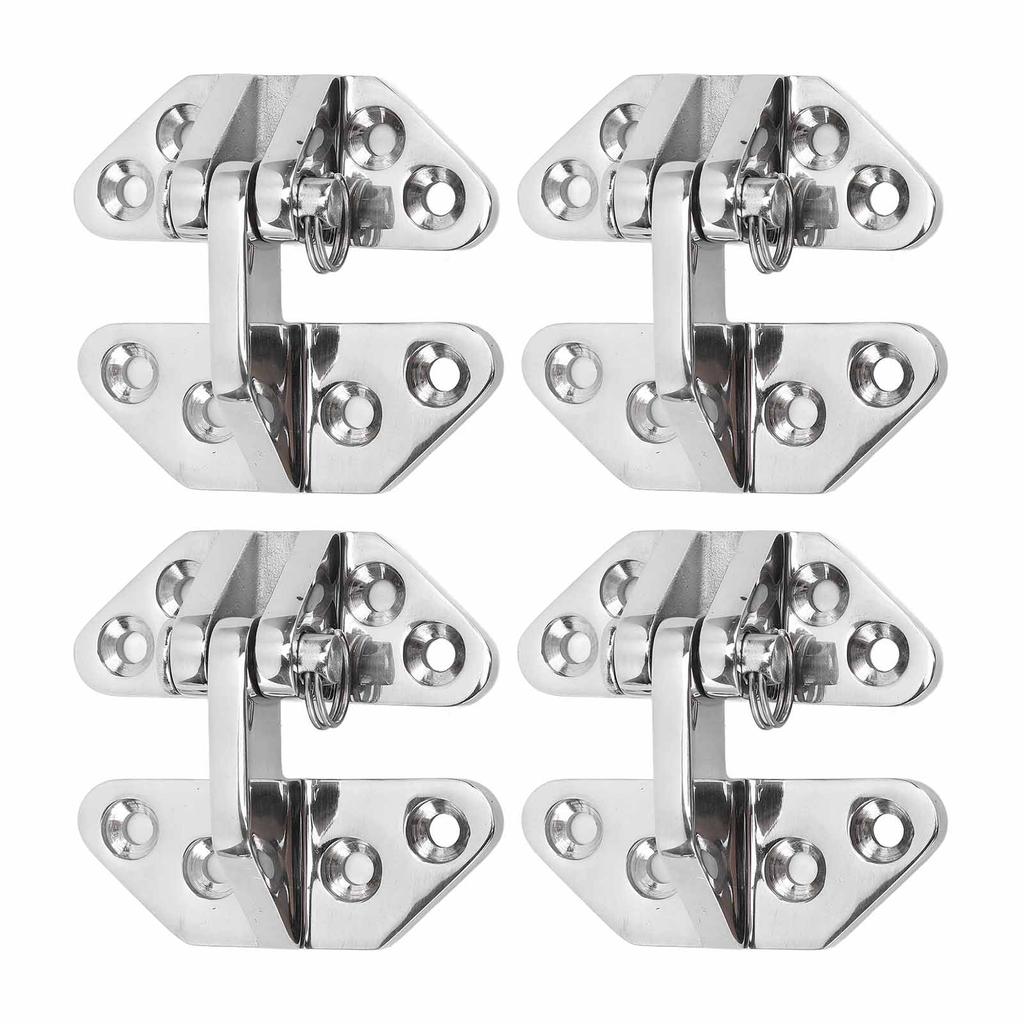 4PCS Boat Door Hinges 316 Stainless Steel Hatch Hinge Replacement for Marine Ship Inflatable Yacht 70x67mm