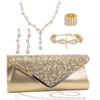 Minimalist European Style Jewelry Set With Water Diamond Embellishments For Women