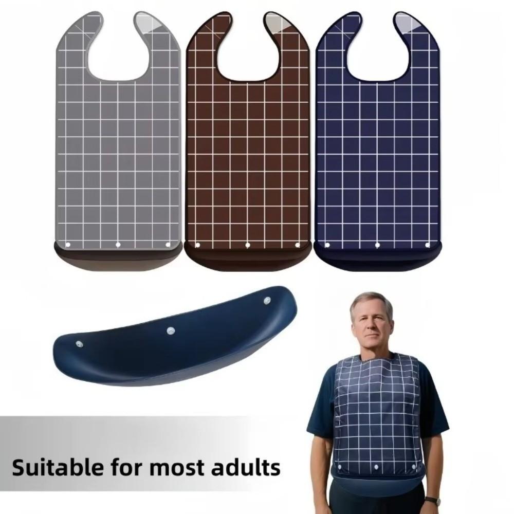 Large Size Elderly Bib Waterproof Mealtime Bib Comfortable Adult Feeding Bib Elderly Care